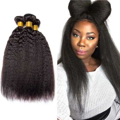 Mongolian Kinky Straight Human Hair