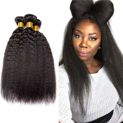Mongolian Kinky Straight Human Hair