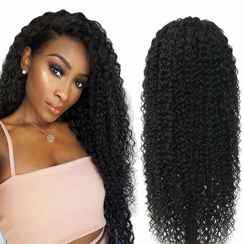 Tight Curl Transparent Lace Front Human Hair Wig
