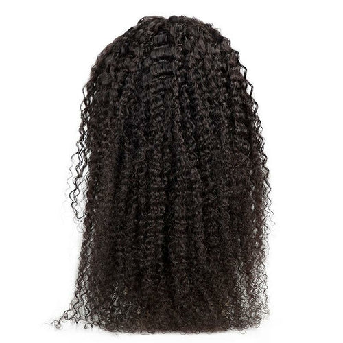 Tight Curl Transparent Lace Front Human Hair Wig
