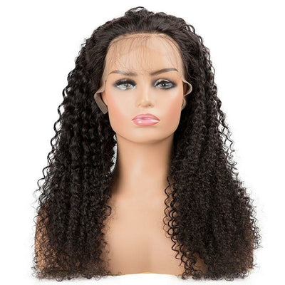 Tight Curl Transparent Lace Front Human Hair Wig