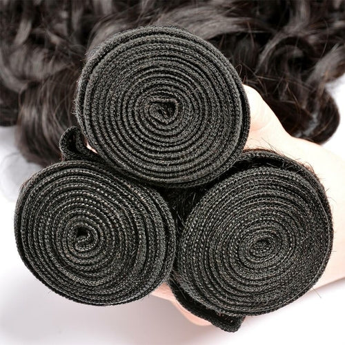 Curly Brazilian Water Wave Human hair Bundles