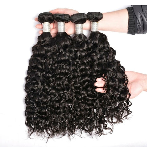 Curly Brazilian Water Wave Human hair Bundles