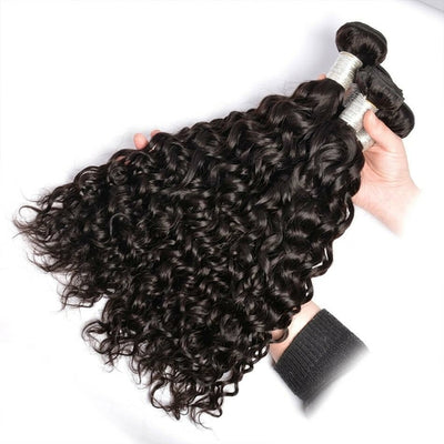 Curly Brazilian Water Wave Human hair Bundles
