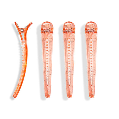Chic transparent hair clips