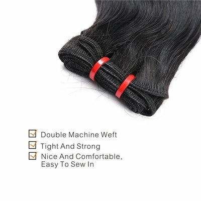Luxury Brazilian Virgin Hair Bundle Set – Soft, Silky, Natural Finish