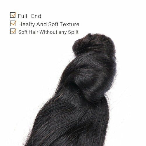 Luxury Brazilian Virgin Hair Bundle Set – Soft, Silky, Natural Finish