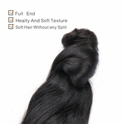 Luxury Brazilian Virgin Hair Bundle Set – Soft, Silky, Natural Finish
