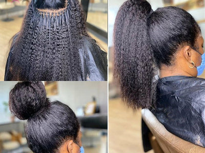 Human Brazilian Kinky Straight Micro-links