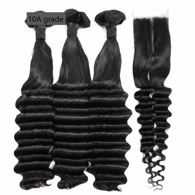 Luxury Brazilian Fancy Deep Wavy Human Hair bundles