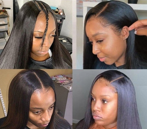 Short Straight Brazilian U-Part Glueless Wig
